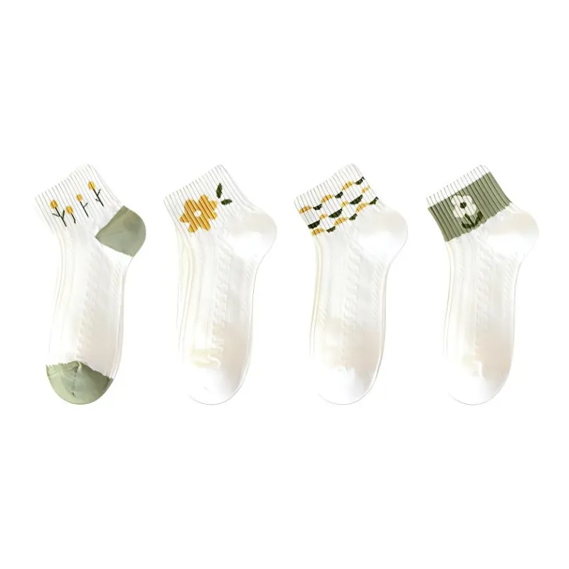 MIIOW Ankle Socks Women's 4 Pack-2
