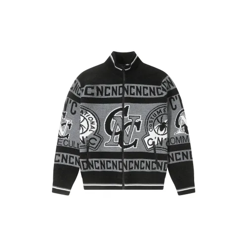 C'N'C Rhythm Party Series Knitwear Men Black Floral Edition