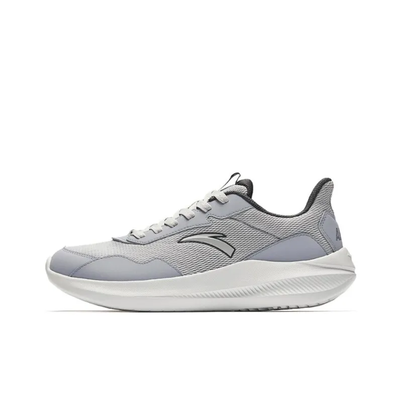 Anta Slip Resistant, Abrasion Resistant, Lightweight Low Top Casual Running Shoes Men's Gray-0