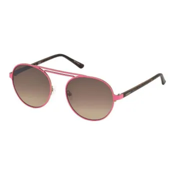 GUESS Plastic Aviator Sunglasses Unisex Pink