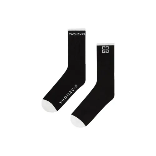 Givenchy Men's SS21 Logo Socks 1 Packs Black