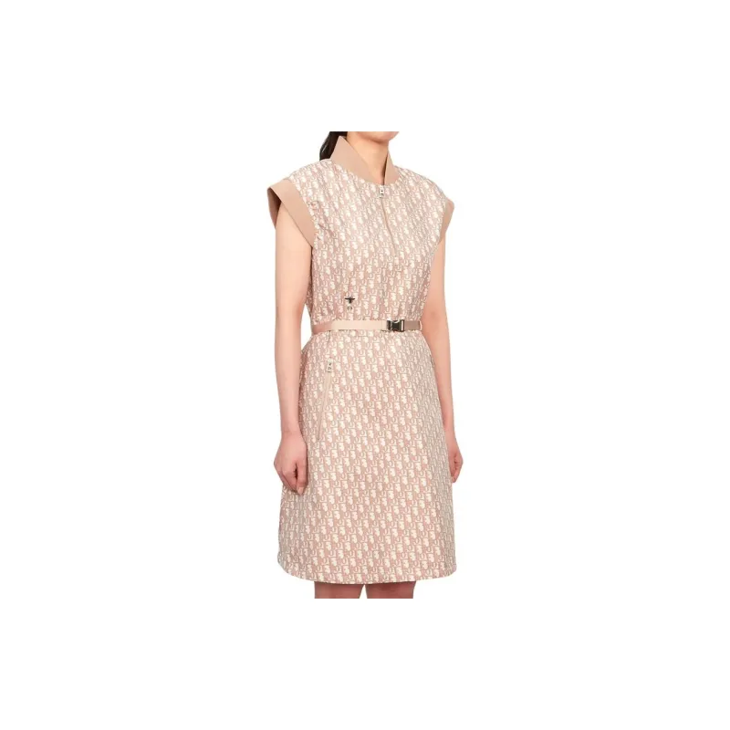 DIOR Sleeveless Dress Women's Khaki-2