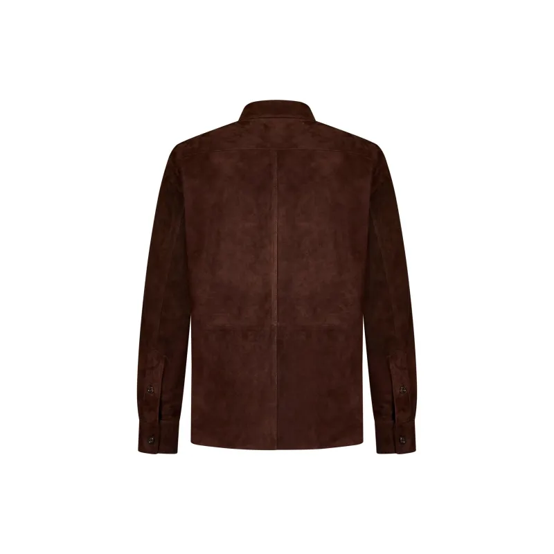 Ralph Lauren Leather Jackets Coats Men's Dark Brown-1
