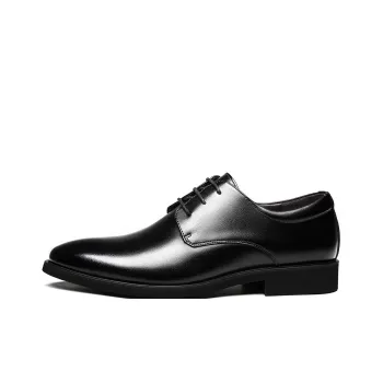 CHINT Dress Shoes Men Low Top Black/Dark Brown