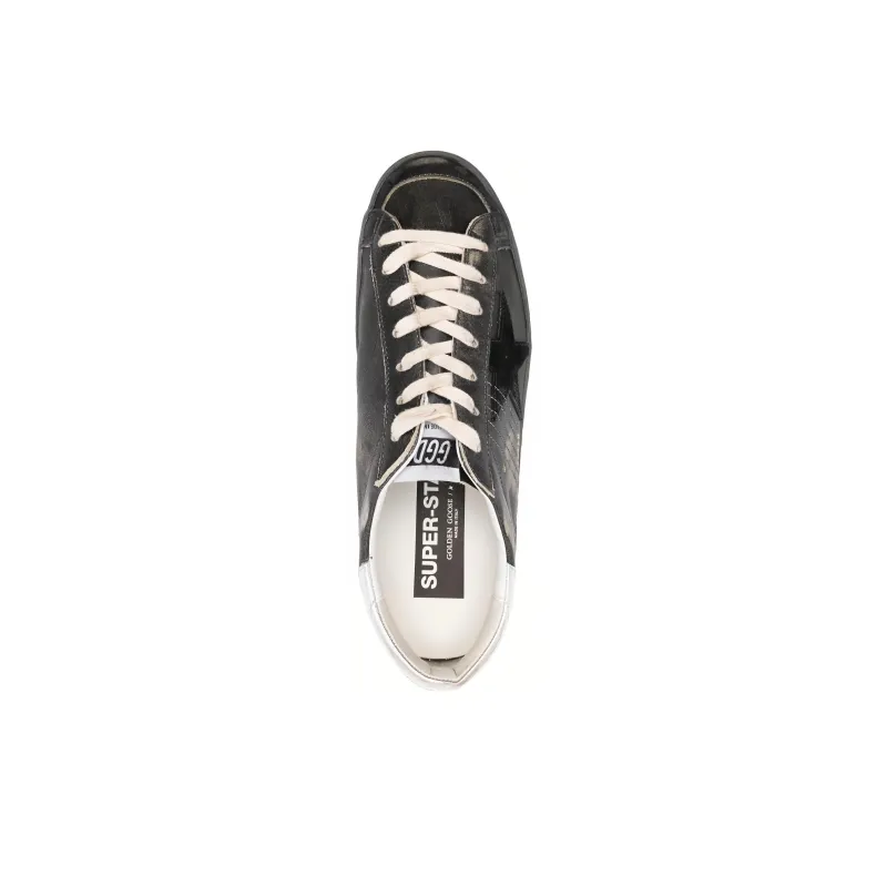 Golden Goose Super Star Low Top Skateboard Shoes Men's Black-4