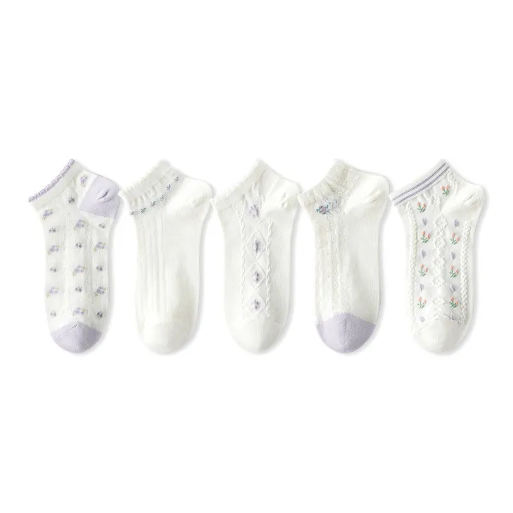 Caramella No Show Socks Women's 5 Pack-18