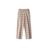 [Women's]Beige Orange Checkered