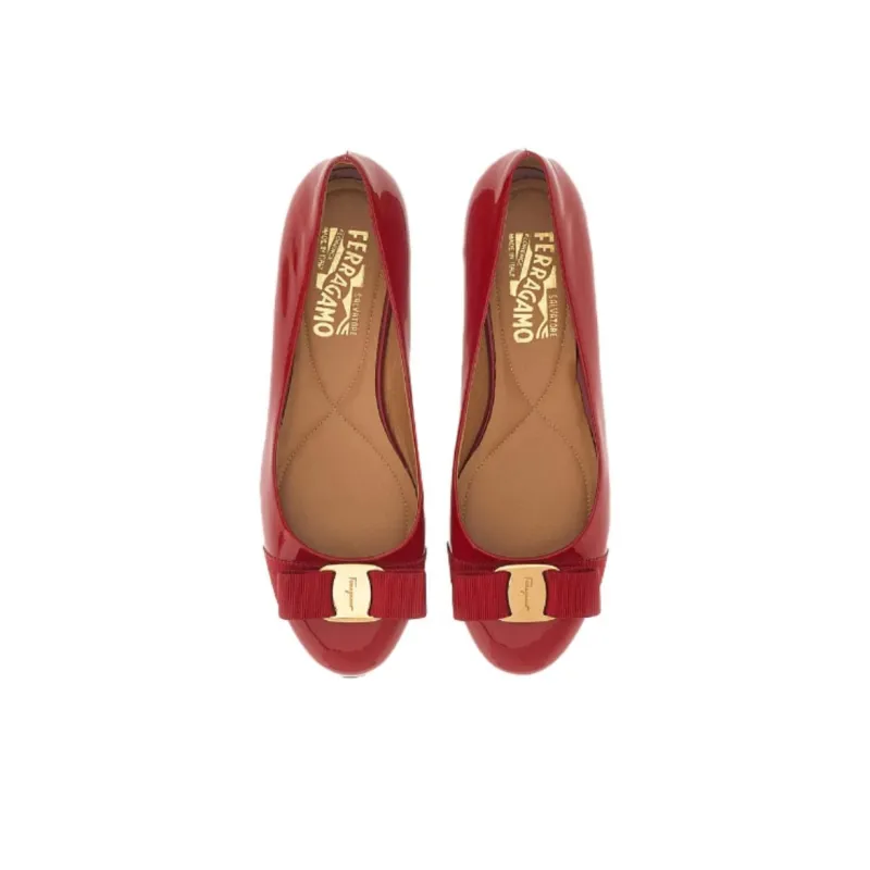 FERRAGAMO Vara Bow Ballerina Shoes-3