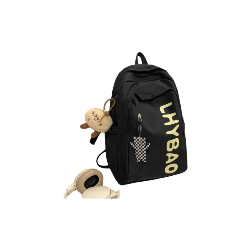 BALANG Nylon Backpack Regular Women's Black/White/Pink/Yellow/Blue-2