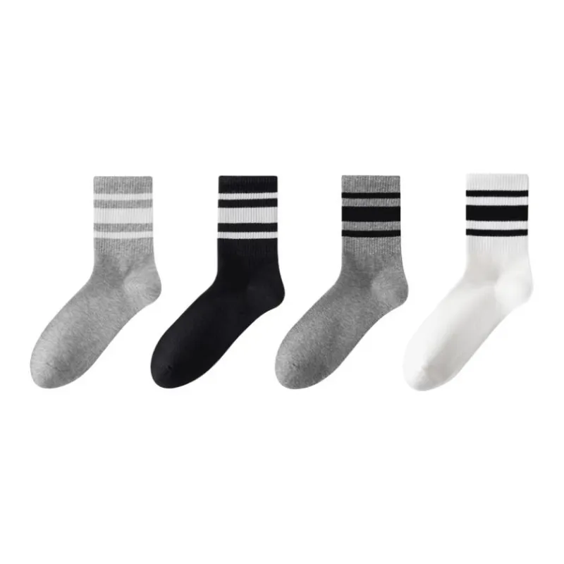 MIIOW Mid Calf Socks Men's 4 Pack-4