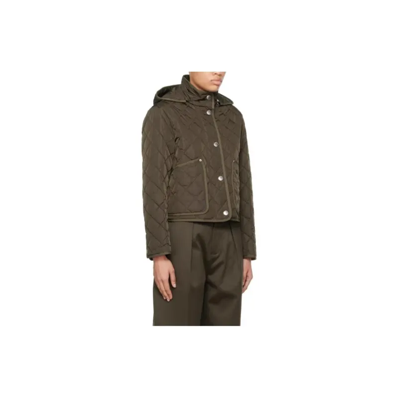 Burberry Jackets Coats Women's Army Green-2