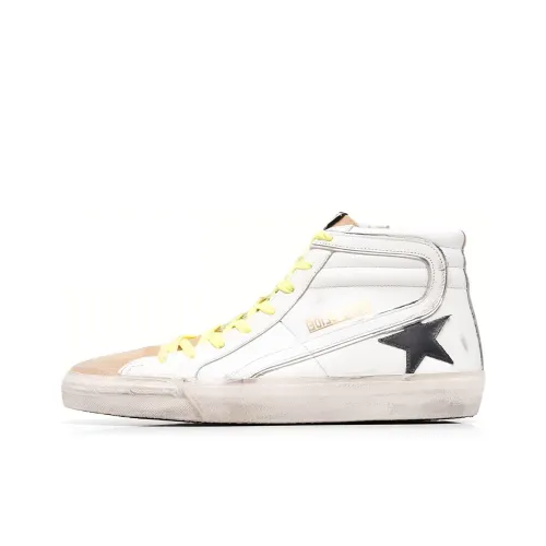 Golden Goose Slide Skateboard Shoes Men Mid-Top White