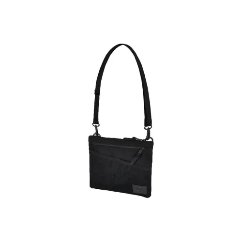 GREGORY Nylon Shoulder Bag Crossbody Bag Medium Size Unisex Black Elastic