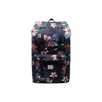 Herschel Little America Little America Series Polyester Backpack Regular Unisex Floral Black