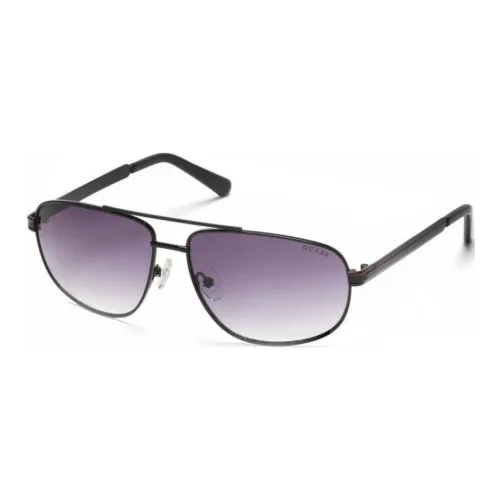 guess HWSG83 Metal Aviator Sunglasses Men's Black