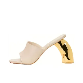 CULT GAIA Rubber Sole Slip-Resistant Slide Slippers Women's Beige