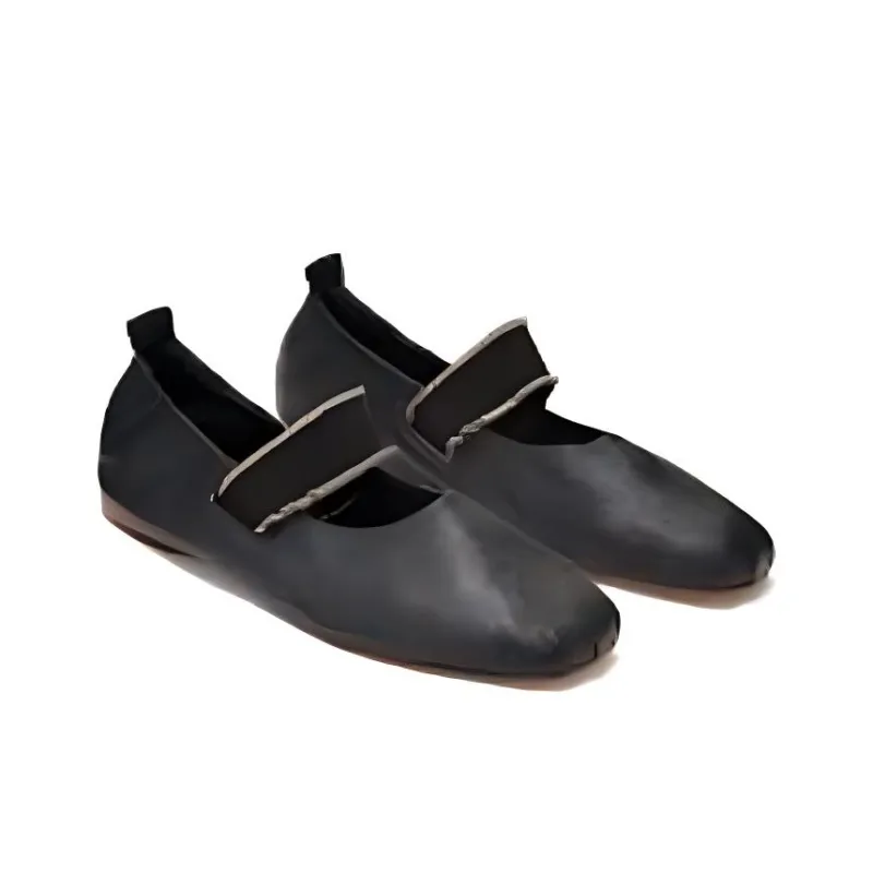 Ulla Johnson Eliza Flat Mary Jane Shoes Women's Black-3