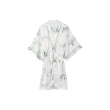 White Vine Flower Women's Sleep Robe