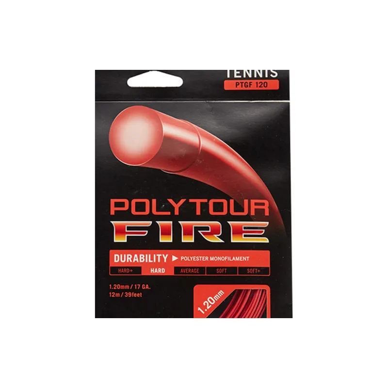 YONEX Tennis Racket Strings Polyester 12m Red-2