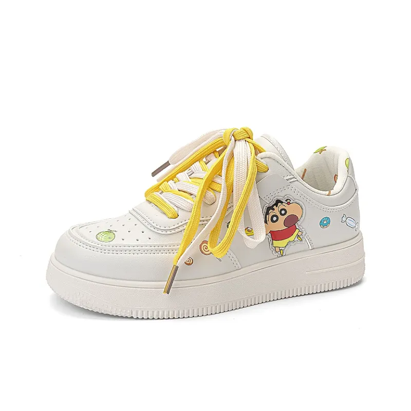 Crayon Shinchan Low Top Skateboard Shoes Unisex-3