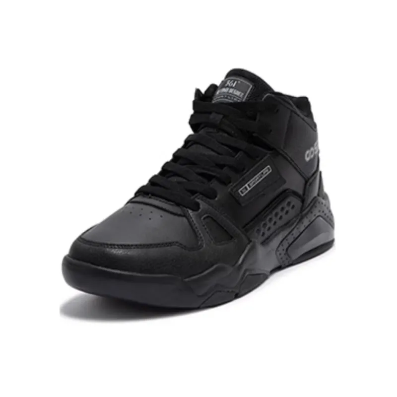 361° Anti-Slip Wear-Resistant High-Top Casual Shoes Men's Black Gray-2