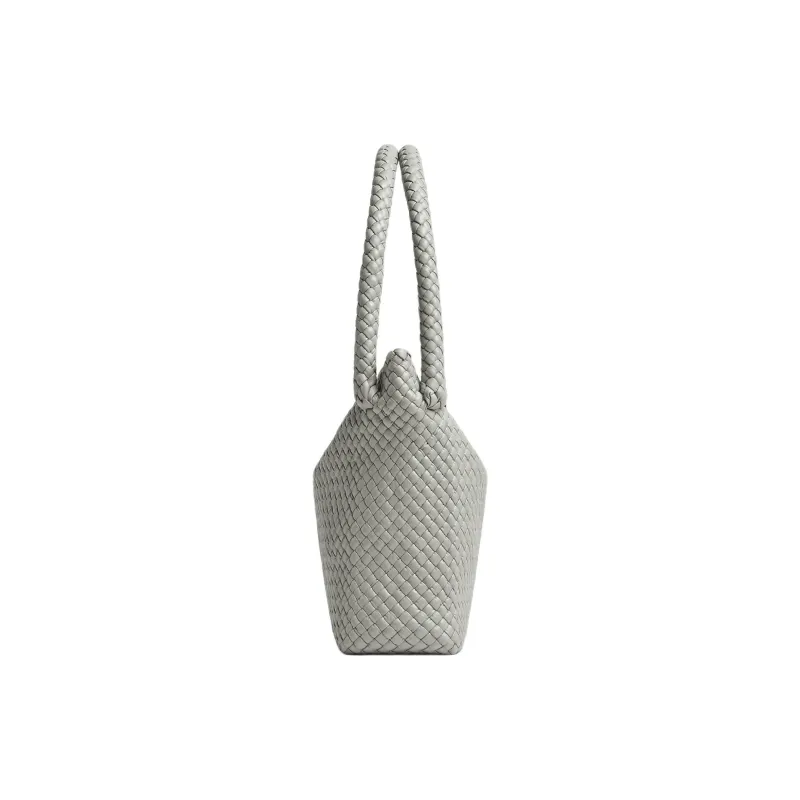 Bottega Veneta Calfskin Handbag Trumpets Women's Agate Gray-1