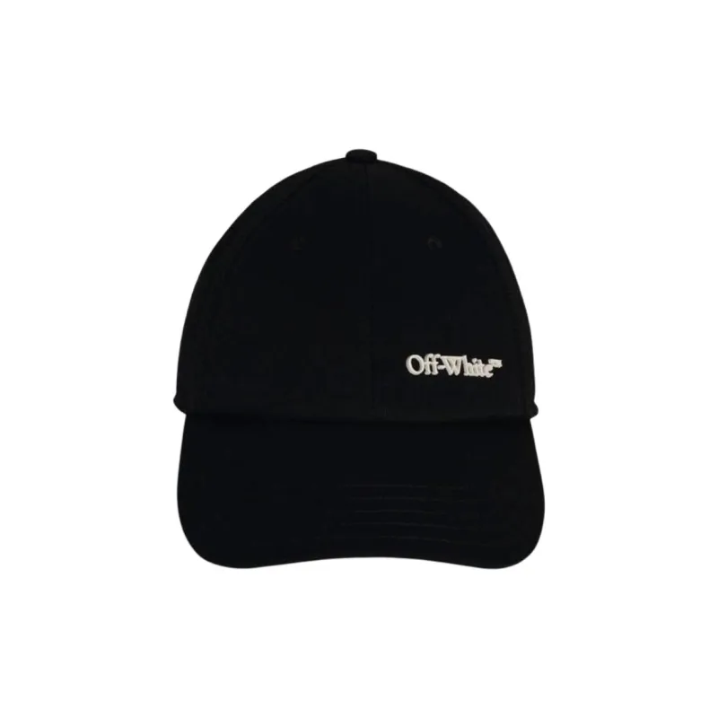 OFF WHITE Logo Detailed Curved Peak Baseball Cap-1