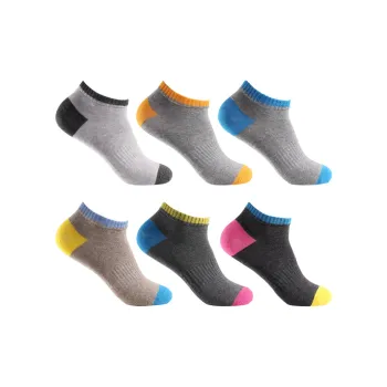 INVISIBLE Ankle Socks Unisex 6 Pack