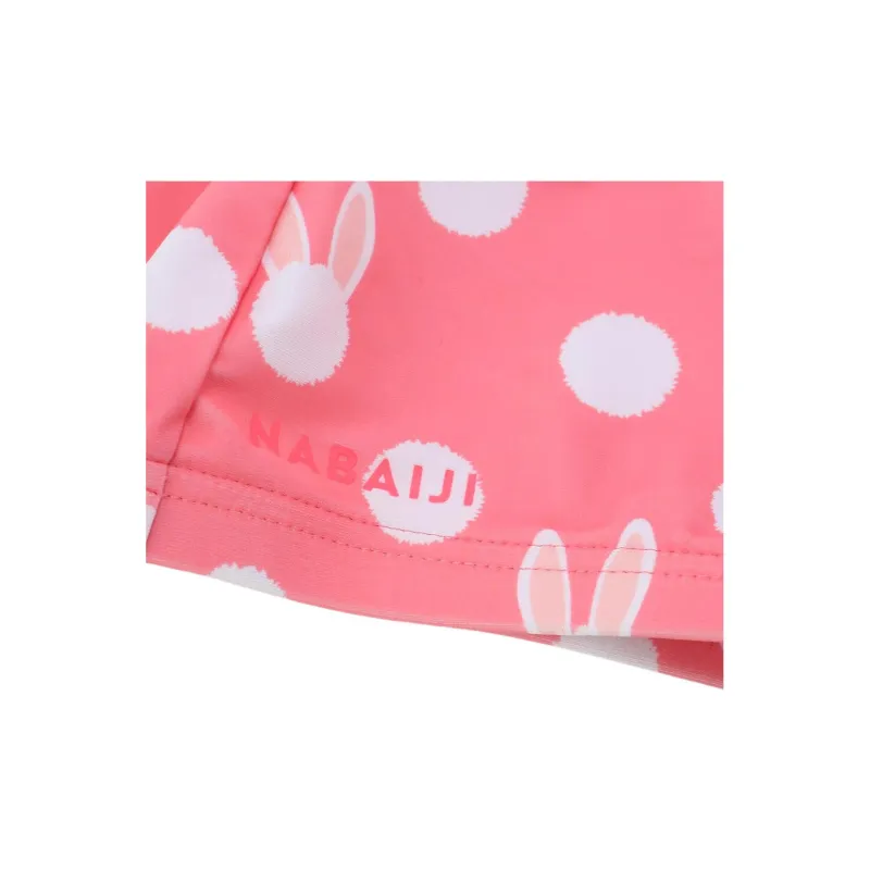 DECATHLON Swimming Caps Waterproof Material Swim Kids' Rich In Elasticity Coral Pink-2