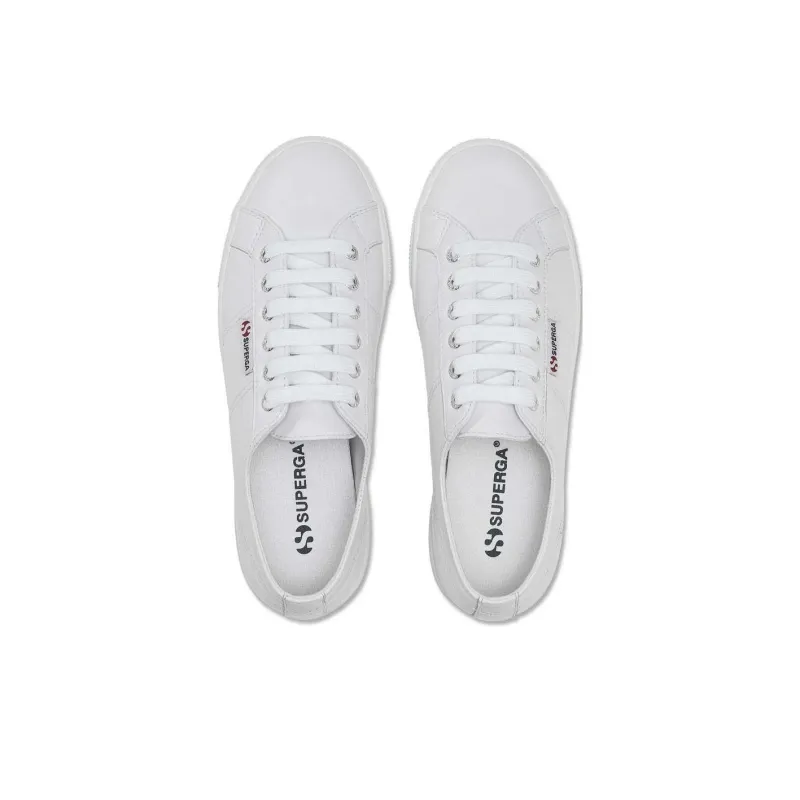 SUPERGA Abrasion-Resistant Low-Top Skateboard Shoes Women's Optical White-3