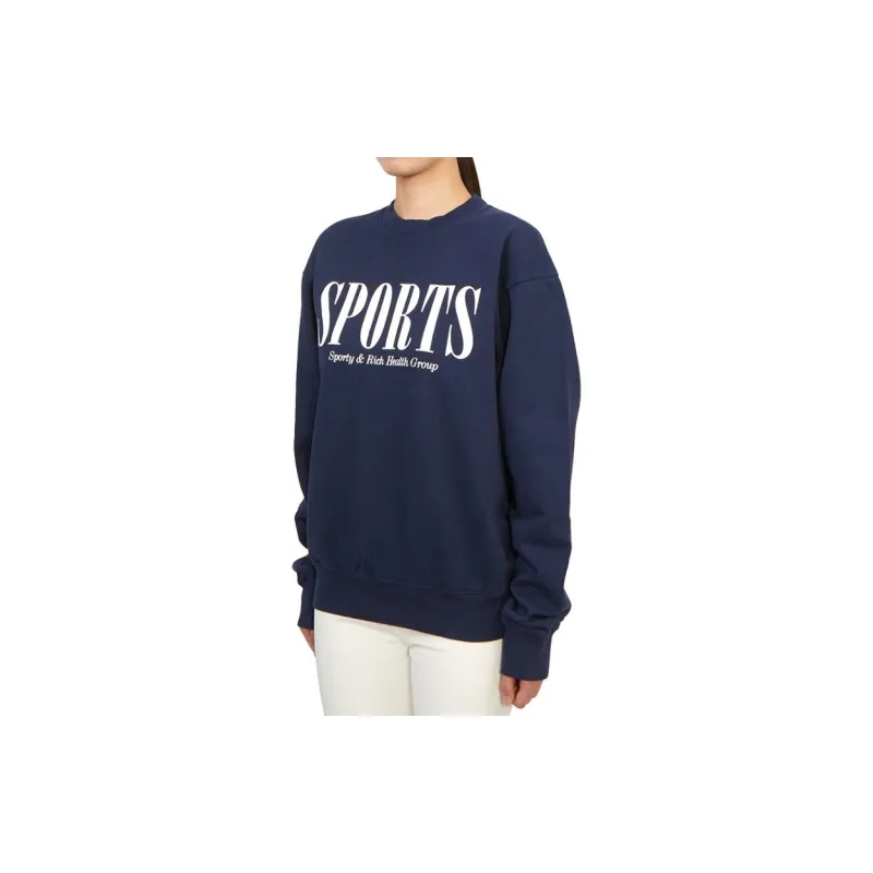 SPORTY & RICH Sweatshirt Women's Marine Blue-2