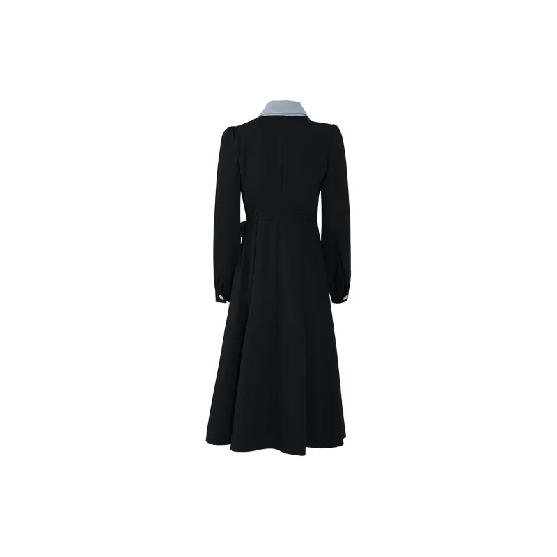 PAZZO Long Sleeved Dress Women's Black-1