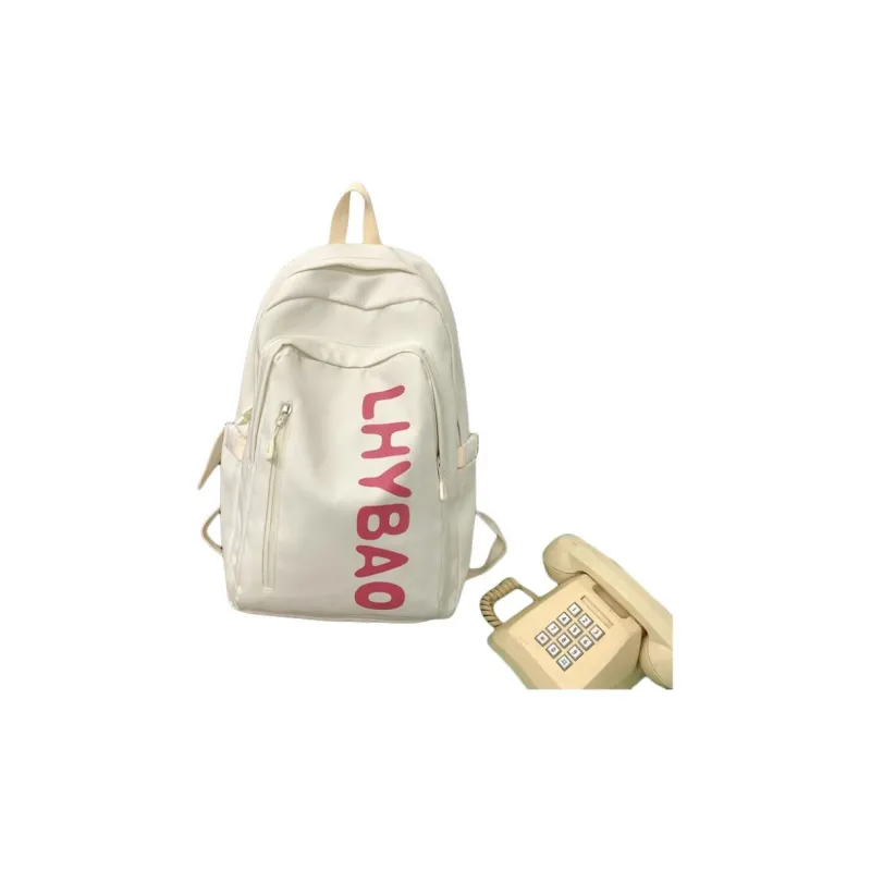 BALANG Nylon Backpack Regular Women's Black/White/Pink/Yellow/Blue-4