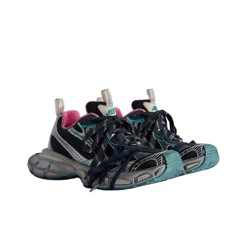 Balenciaga 3XL Low Top Chunky Sneakers Women's Blue Gray-2