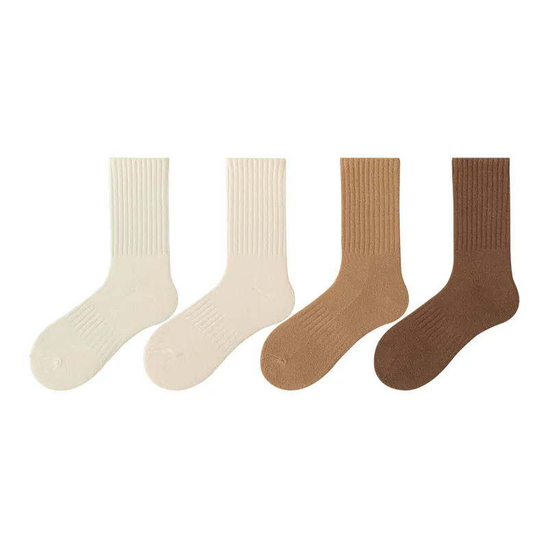 XXLLG Mid Calf Socks Women's 4 Pack-8