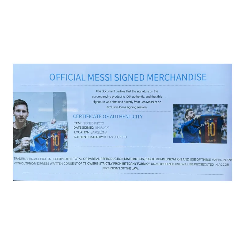 Huayitaojin Barça Classic Bernau Lens 16 Inches Photo Framed 35x50cm Men's Collectible Unisex-2