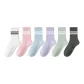 (White+Black+Light Pink+Light Blue+Light Purple+Light Green)