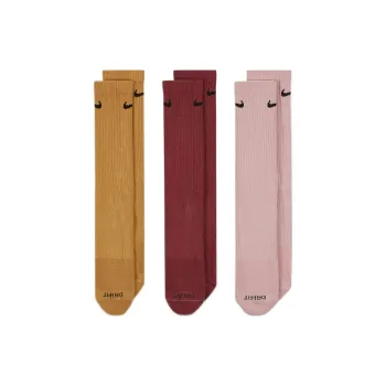Nike Stocking Men's Men's 3 Pack Pink/Pine Red/Wheat Yellow
