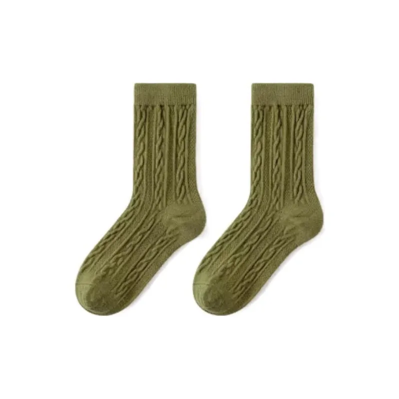 Caramella Mid Calf Socks Women's 1 Pack Solid Color-45