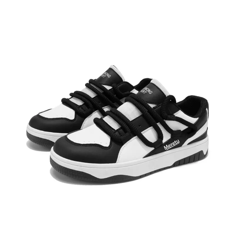 Meiretu Non slip Lightweight Low Top Skateboard Shoes Men's-2