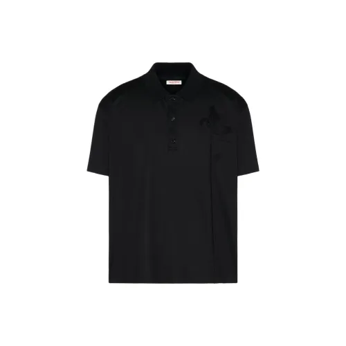 Valentino Polo Shirts Men Black