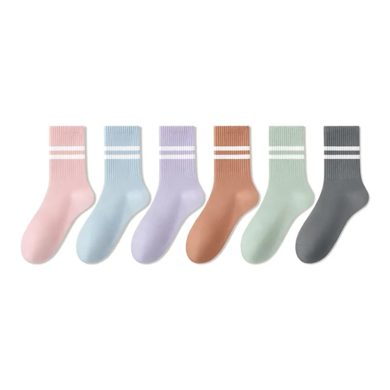 B&C.Room Mid Calf Socks Women's 6 Pack-20