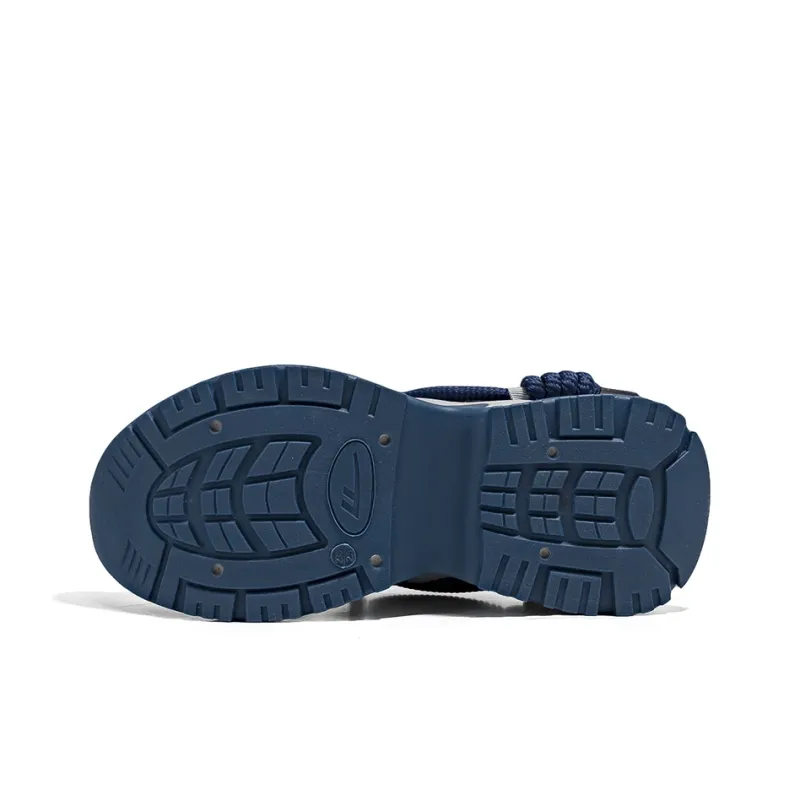 Warrior Slip Resistant, Abrasion Resistant, Breathable Low Top Chunky Sneakers Women's Gray Blue-4