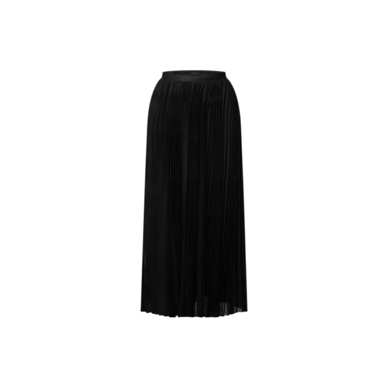 LOUIS VUITTON Pleated Silk Skirt-1