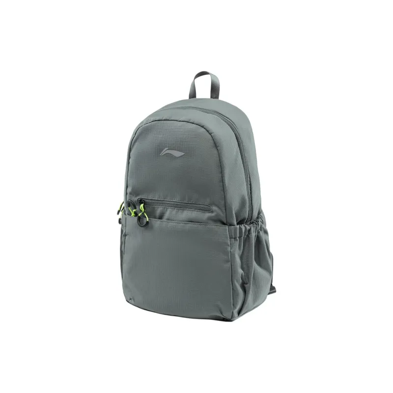 LiNing Running Collection Polyester Backpack Unisex Shadow Gray-2
