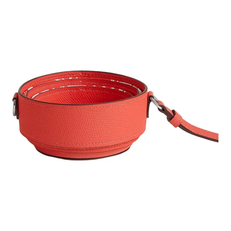 HERMES Swift Leather Water Cup Set, Shoulder Bag, Crossbody Bag Women's Open Country Orange-3
