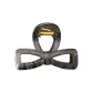 Gray Bowknot Claw Clip