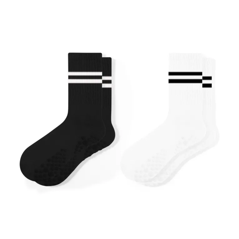 SHIWAJI Mid Calf Socks Women's 2 Pack-7