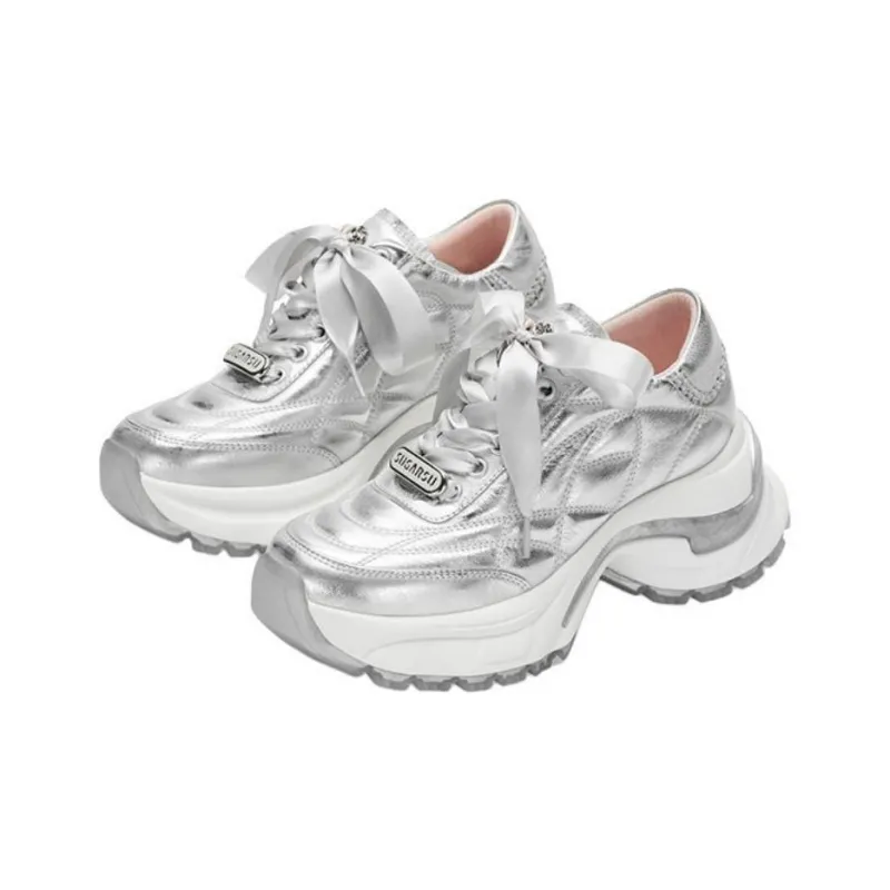 SUGARSU Wear Resistant Low Top Chunky Sneakers Women's-7