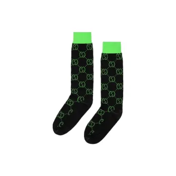 GUCCI Gg Colorblock Socks Green